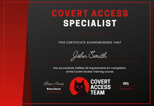 covertaccessteam_cat_training